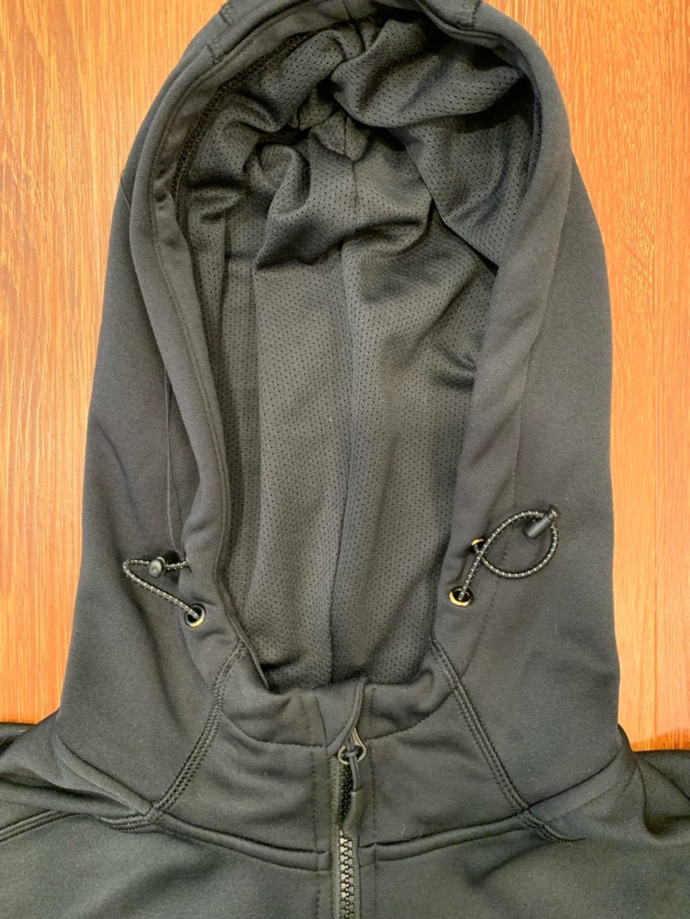 Champion Black Pullover Hoodie Men’s Large EUC Quarter Zip Kangaroo Pocket - Picture 5 of 11